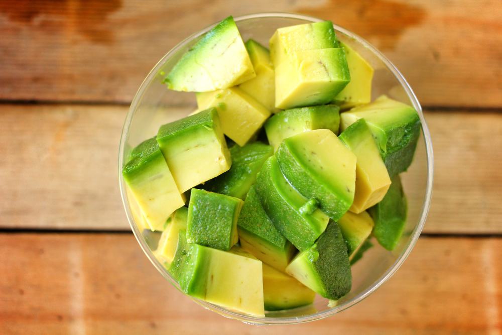 Avocado Kleingeschnitten