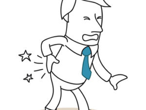 Mann mit Hexenschuss