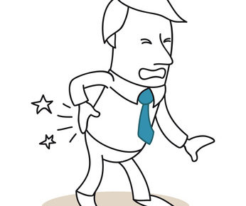 Mann mit Hexenschuss