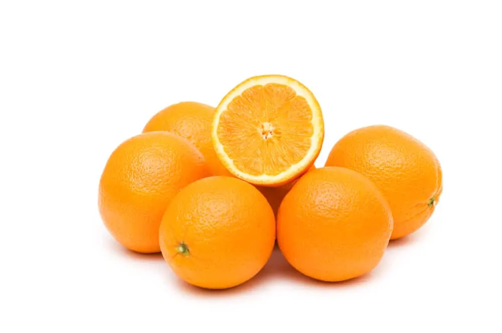 Mehrere Orangen in Nahaufnahme