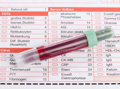 Blutwerte Labor Formular